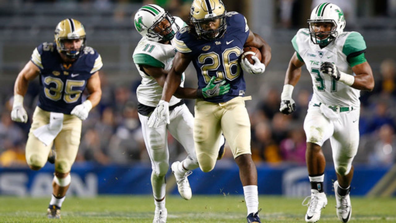 Pitt holds off rally, tops Marshall 43-27